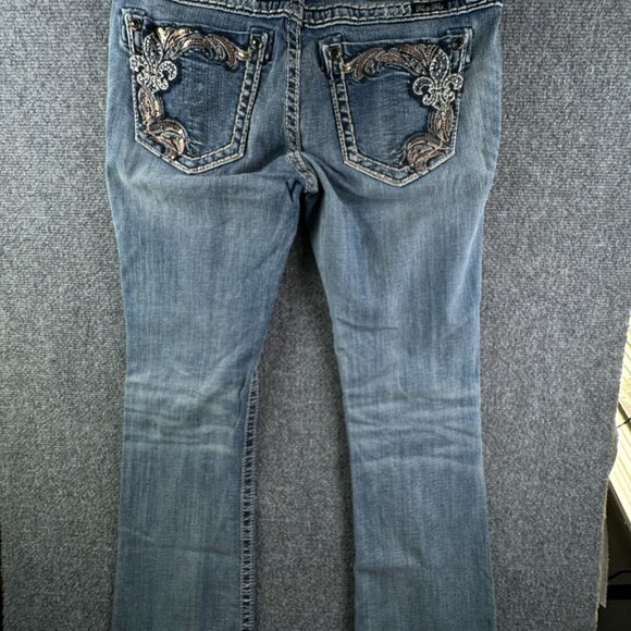 Miss Me Signature Boot Embellished Jeans Size 30x34 JP5853B2 Urban Cotton Blend - Picture 15 of 16